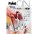 Paint'ON n°6 bloc collé 24F A3 250g assorti 6x4F - Assortiment