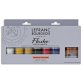 Coffret 6 tubes peinture vinylique extra fine ''Flashe'' + vernis liquide mat 120ml