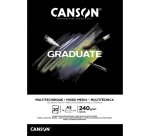 Bloc de dessin GRADUATE MIXED MEDIA, A5, noir