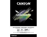 Bloc de dessin GRADUATE MIXED MEDIA, A4, noir