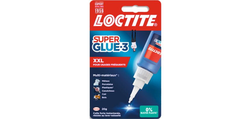 Colle Superglue 3 XXL pour usages fréquents - Flacon de 20 g