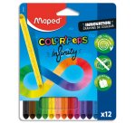 Crayons couleur maped color'peps infinity mine      infinie pochette de 12
