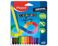 Crayons couleur maped color'peps infinity mine      infinie pochette de 12