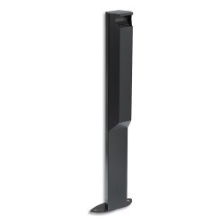 Cendrier sur pied - Kari - 250 x 100 x 960 mm - Acier  - Gris métal