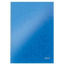 Carnet WOW, format A4, quadrillé, bleu métallique