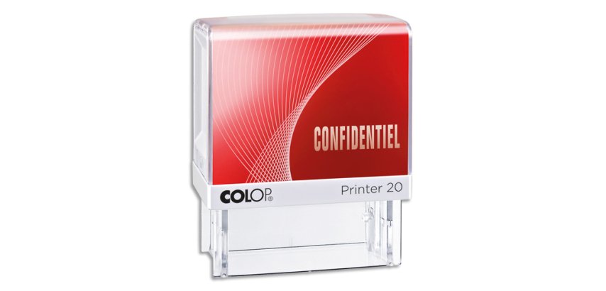 Tampon avec texte Printer 20 'CONFIDENTIEL'