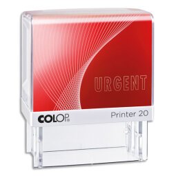 Tampon formule URGENT - Printer 20 L à encrage automatique Rouge. Dim.empreinte 14x38mm