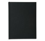 Registre 29,7x21cm 5x5 folioté 300 pages - Noir toilé