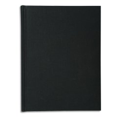 Registre 29,7x21cm 5x5 folioté 300 pages - Noir toilé