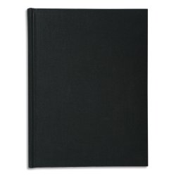 Registre 29,7x21cm 5x5 folioté 300 pages - Noir toilé