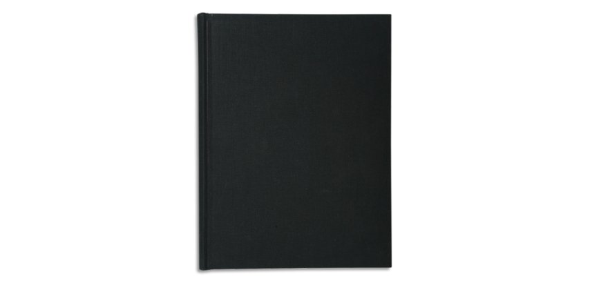 Registre 29,7x21cm 5x5 folioté 300 pages - Noir toilé