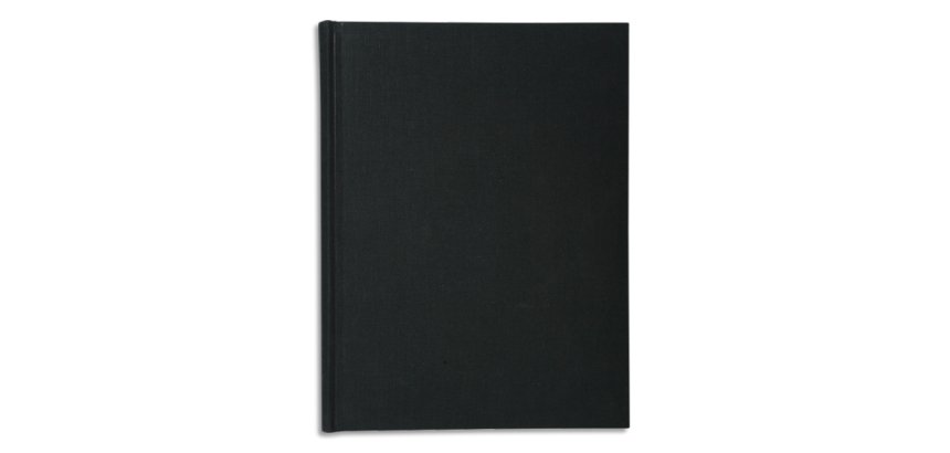 Registre 29,7x21cm 5x5 folioté 300 pages - Noir toilé