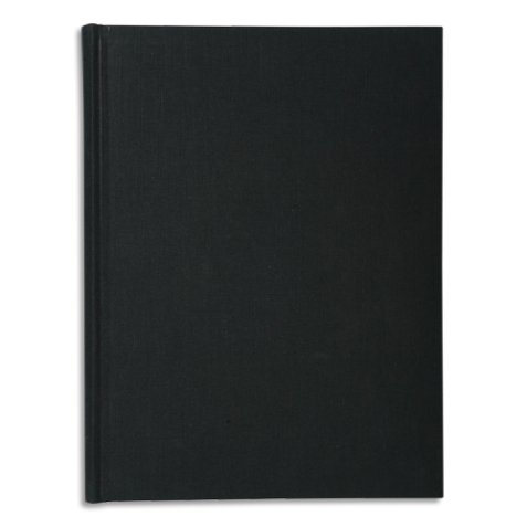Registre 29,7x21cm 5x5 folioté 300 pages - Noir toilé