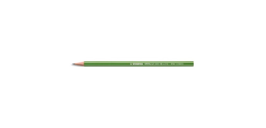 Crayon graphite GREENgraph, hexagonal, dureté: HB