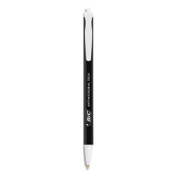 Stylo-bille bic retractable anti microbien pointe moyenne noir