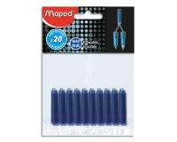 Cartouche d'encre, bleu, dans un blister