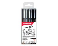 Feutre technique PIN PF 'Brush Art', set de 5