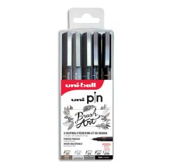 Feutre technique PIN PF 'Brusch Art', set de 5