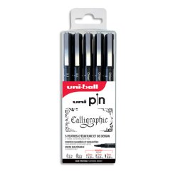 Feutre technique PIN PF 'Calligraphy', set de 5