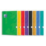 Cahier Color Life piqûre 96 pages Seyès format 24x32cm. Carte kraft recyclé. Coloris assortis
