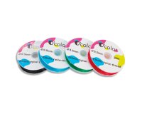 Fil elastique ocolor 0.5mmx20m coloris assortis    lot de 4 bobines