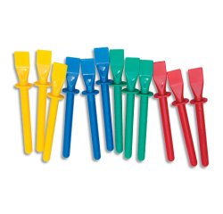 Spatule a colle o'color plastique longueur 11,5cm     coloris assortis lot 12       unites