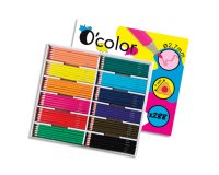 Crayon couleur resine o color corps triangulaire coloris    assortis pack 288 unites
