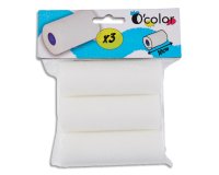 Recharge o'color rouleau mousse haute densite 10cm lot 3 unites