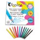 Pack de 144 maxi crayons de couleur en résine triangulaire. Diamètre 10mm, mine 4mm. Assortis