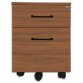 Caisson mobile EMMA 2 tiroirs largeur 56cm, hauteur 42 cm, profondeur 59 cm livré monté coloris Noisetier