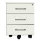 Caisson mobile EMMA 3 tiroirs largeur 56 cm, hauteur 42 cm, profondeur 59 cm livré monté coloris Blanc
