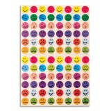 Pochette de 10 planches de gommettes Smileys. 960 gommettes.