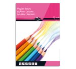 PAPIER BLANC, Bloc de 100 feuilles 90g/m2 au format 21x29,7cm - Blanc