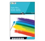 PAPIER BLANC, Bloc de 30 feuilles 160g/m2 au format 21x29,7cm - Blanc