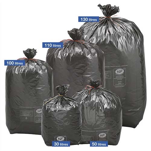 Sac Poubelle En Plastique 100 Litres Sacs Poubelles 100 Litres