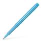 Feutre BROADPEN 1554 pointe large 0,8 mm, corps transparent, Bleu clair indélébile