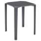 Table carrée extérieur en polypropylène Anthracite 60x60cm. Platau stratifié