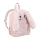 Sac à dos CUDDLE LAPIN, 1 cmpt fermeture zippée. Matière peluche. 22x29x10cm. 1 visuel lapin rose