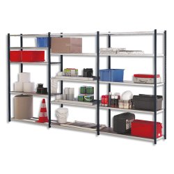 Lot de 5 plateaux PROSPACE+ pour rayonnage - Longueur 12,1 cm - Profondeur 40 cm