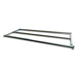 Tablettes finition galvanisé pour rayonnage tubulaire PROSPACE+ profondeur 50 cm, charge 175kg