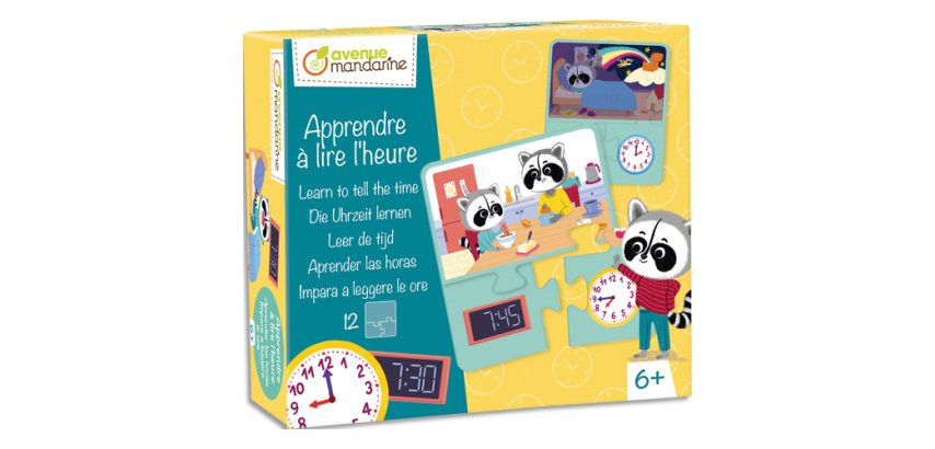 Jeu éducatif, Apprendre à lire l'heure - Multicolore