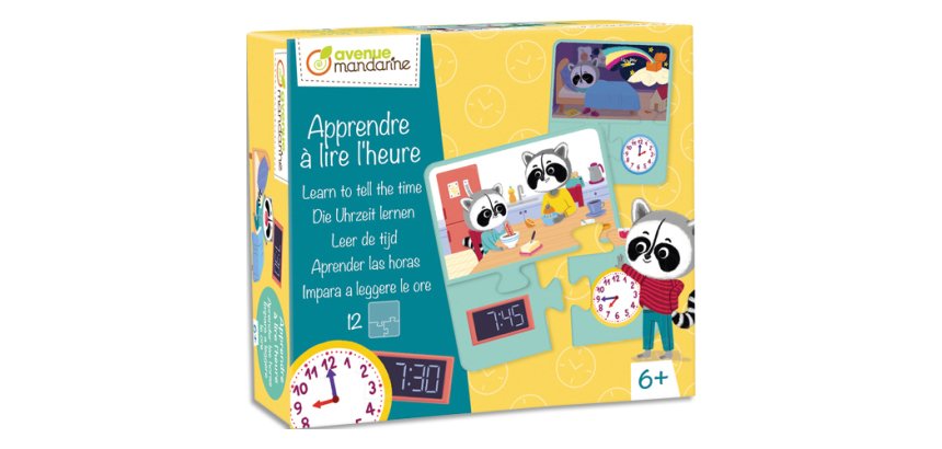 Jeu éducatif, Apprendre à lire l'heure - Multicolore