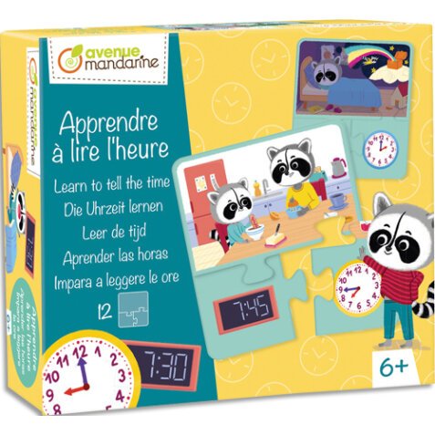 Jeu éducatif, Apprendre à lire l'heure - Multicolore