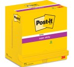 Bloc-note super sticky notes, 127x76 mm, ultra jaune