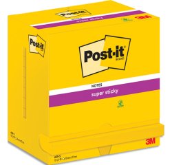 Bloc-note super sticky notes, 127x76 mm, ultra jaune
