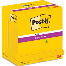 Bloc-note adhésif Super Sticky Notes, jaune