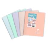 Carnet reliure intégrale enveloppante Koverbook Blush A5 160 pages ligné couverture polypropylène opaque bicolore - Assortis