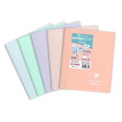 Carnet reliure intégrale enveloppante Koverbook Blush A5 160 pages ligné couverture polypropylène opaque bicolore - Assortis