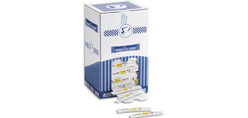 Boite distributrice buchette sucre blanc 5g 500 unites