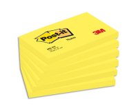 Bloc-note adhésif, 127 x 76 mm, jaune